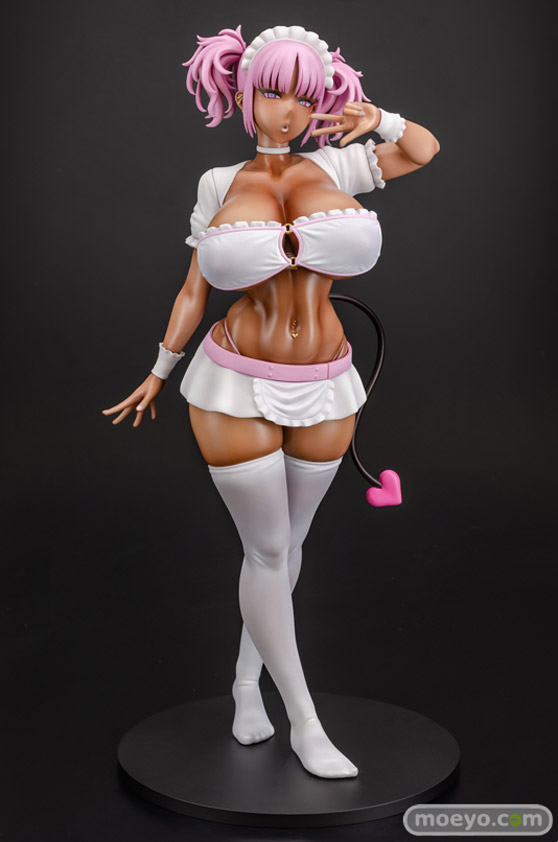 Q-six 黒ギャルメイド淫魔 ここあ Pink ver. ノルグレコ K2 MouseUnit エロ キャストオフ フィギュア 01