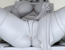 【アダルトフィギュア】【東京フィギュア夏祭り2025】NANAhiro新作エロフィギュア「爆乳ムチムチお下品度スケベシスター アンジェリーナ」監修中原型が展示！