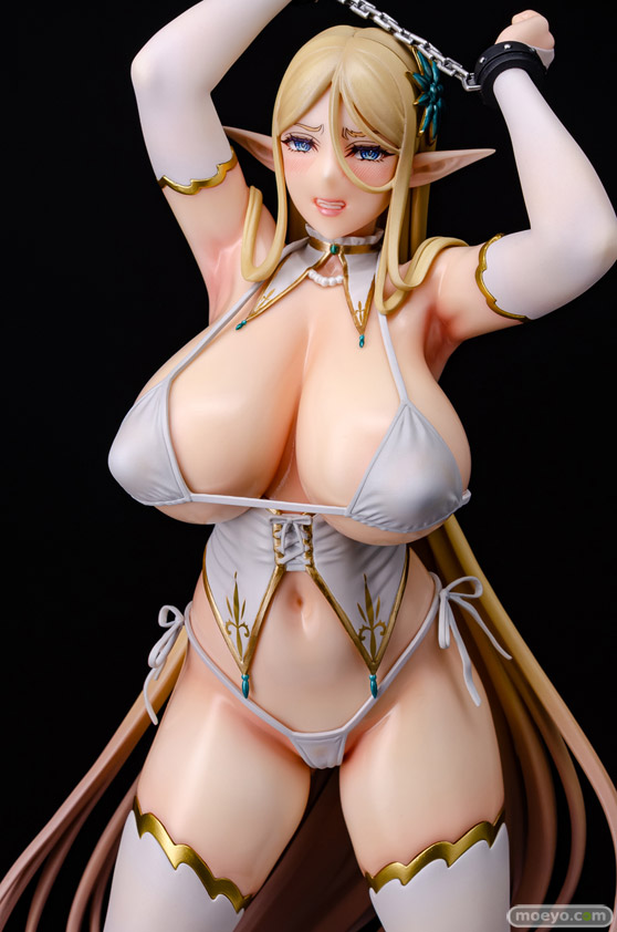 Q-six 黄昏の娼エルフ エイレーネ White ver. ノルグレコ K2 うさぎなごむ エロ キャストオフ フィギュア 10