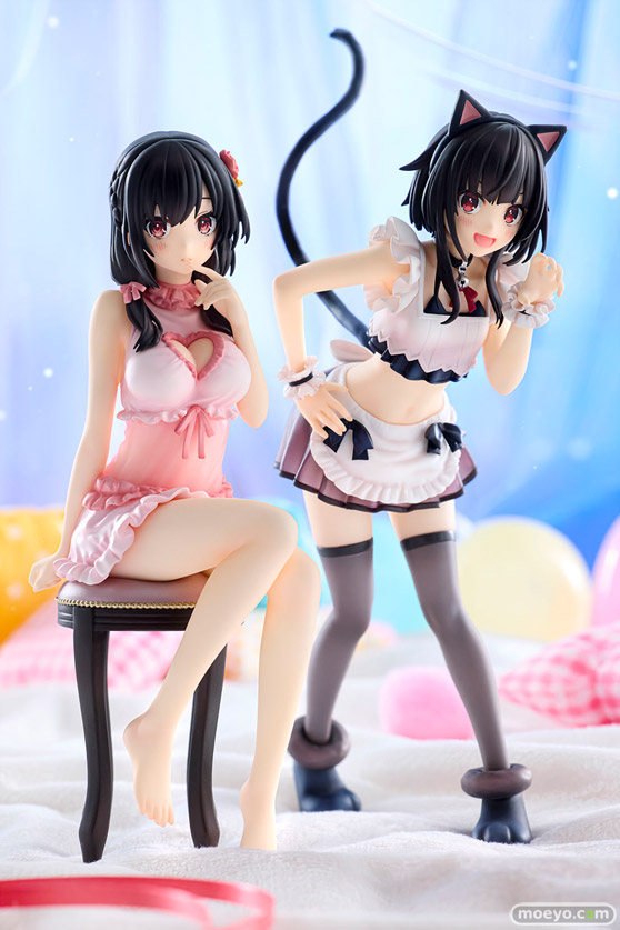 『この素晴らしい世界に祝福を！』からめぐみん猫耳メイドver.&ゆんゆんネグリジェver.のフィギュアが登場！　8月8日（金）より予約受付開始！　01