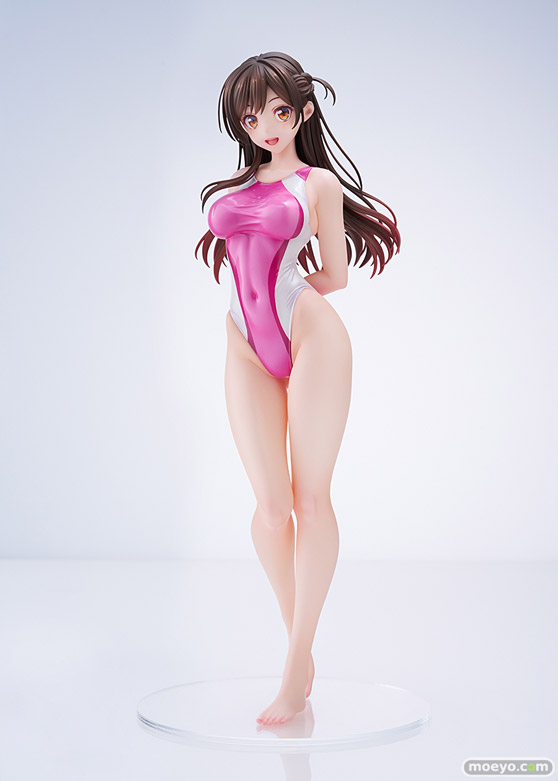 ホビージャパン 彼女、お借りします　水原千鶴 桃色ラインの競泳水着Ver. i-con 五日市歩 深井涼介 AMAKUNI 01