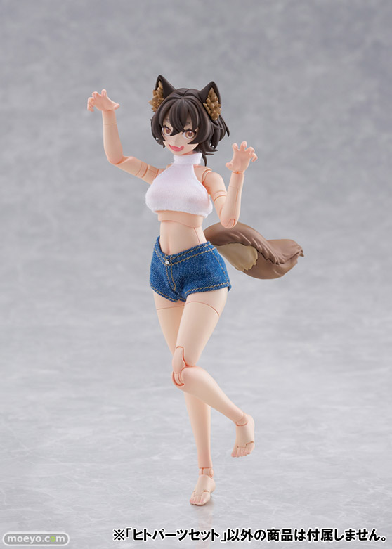 アオシマ 選んで作れる！可愛いケモノたちの可動プラモデル「けもプラ」 「 カオマニー」、「ニホンオオカミ」、「ヒトパーツセット[カラーA]」、「ぶらんこ」43