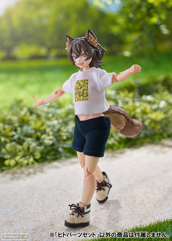 アオシマ 選んで作れる！可愛いケモノたちの可動プラモデル「けもプラ」 「 カオマニー」、「ニホンオオカミ」、「ヒトパーツセット[カラーA]」、「ぶらんこ」45