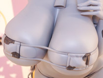 【WF2025夏】朝凪さんイラストを立体化！恋恋新作美少女フィギュア「遊美 牛柄ビキニ Ver.」監修中原型が展示！