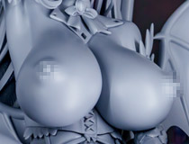 【エロホビ12】【アダルトフィギュア】Sue スーエさんイラストを立体化！ロケットボーイ新作エロフィギュア「サキュバス女王」製作中原型が展示！