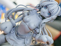 【宮沢展示会47】わんだらー新作美少女フィギュア「karory ネコミミメイド 星宮あまね」監修中原型が展示！