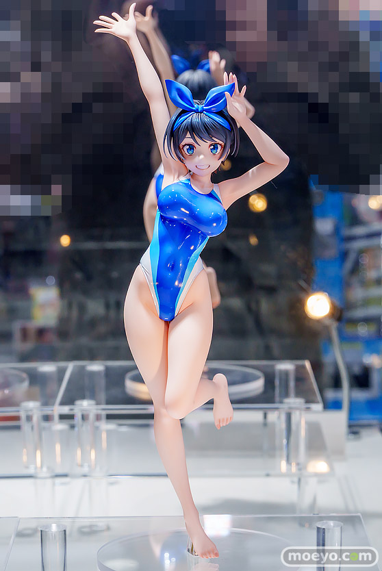 ホビージャパン AMAKUNI 深井涼介 五日市歩 i-con スイムスーツシルエット　彼女、お借りします　更科瑠夏 競泳水着Ver. フィギュア あみあみ 01