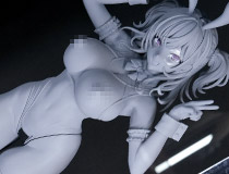【エロホビ】【アダルトフィギュア】うるりひさんのイラストを立体化！BINDing新作エロフィギュア「桜美ニーナ バニーVer.」製作中原型が展示！