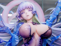 全高590mm！Hobby sakura新作美少女フィギュア「勝利の女神：NIKKE ナユタ – 無為」監修中の彩色サンプルがアキバで展示！