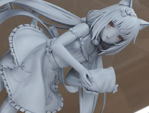 【エロホビ】【アダルトフィギュア】ネコぱら生みの親さよりさん自らの手で立体化！ネイティブ新作エロフィギュア「ネコぱら バニラ」制作中原型が展示！