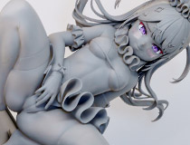 【WF2026冬】【アダルトフィギュア】海老原べにこさんイラストを立体化！PartyLook新作エロフィギュア「サーカス少女」監修中原型が展示！