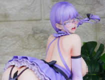 【アダルトフィギュア】のくちゅるぬの新作美少女フィギュア「オタク友達とのセックスは最高に気持ちいい 三芳 羞恥 ドレス ver.」彩色サンプルがアキバで展示！