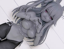 【グッドスマフェス2026東京】下乳丸出しバニー！フリーイング新作美少女フィギュア「アズールレーン パーミャチ・メルクーリヤ バニーVer.」監修中原型が展示！