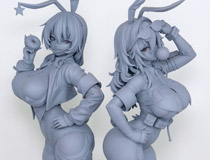 【グッドスマフェス2026東京】CheLA77さんイラストを立体化！ルミナスボックス「Bunny Cops_01 / Bunny Cops_02」監修中原型が展示！