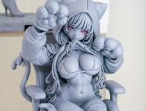 【グッドスマフェス2026東京】予約受付中のルミナスボックス新作美少女フィギュア「カットオリジナルイラスト 黒沼まゆ」無彩色原型が展示！
