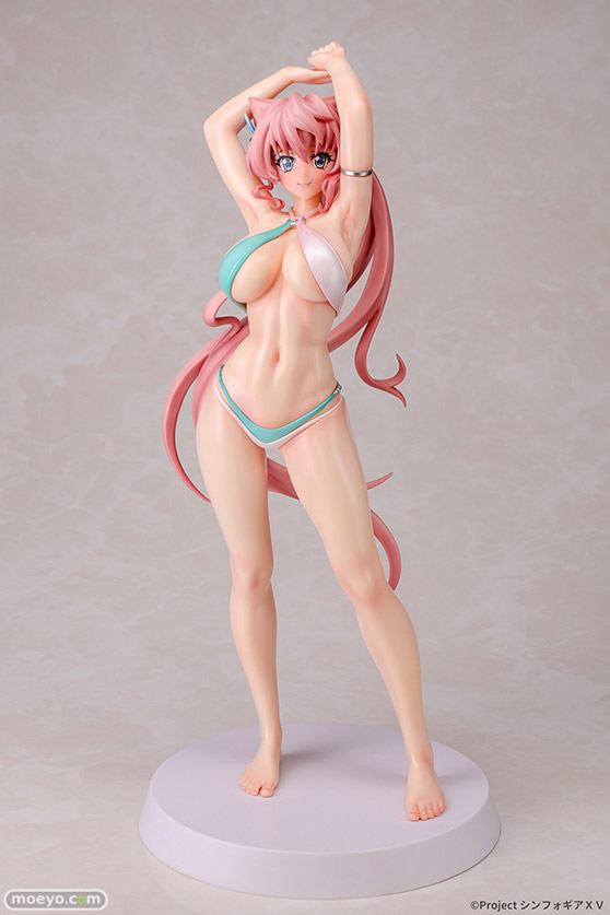 Q-six 戦姫絶唱シンフォギアXV マリア・カデンツァヴナ・イヴ ビキニスタイル Gloss ver. ノルグレコ Den-Gen フィギュア 01