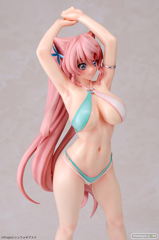 Q-six 戦姫絶唱シンフォギアXV マリア・カデンツァヴナ・イヴ ビキニスタイル Gloss ver. ノルグレコ Den-Gen フィギュア 08