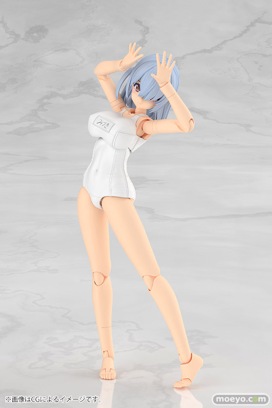 コトブキヤ フレームアームズ・ガール ミヅキ School Swimsuits ホワイトVer. 清水 康智 muscuto BRAIN KOTOBUKIYA 03