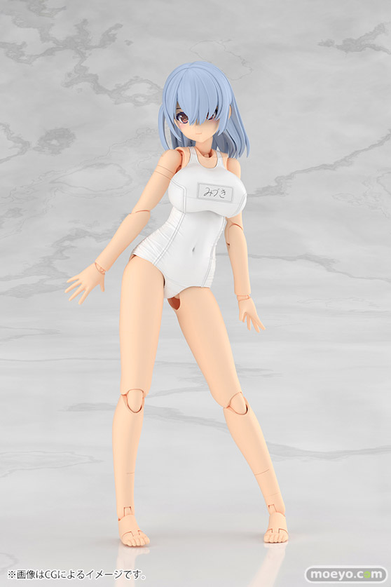 コトブキヤ フレームアームズ・ガール ミヅキ School Swimsuits ホワイトVer. 清水 康智 muscuto BRAIN KOTOBUKIYA 04
