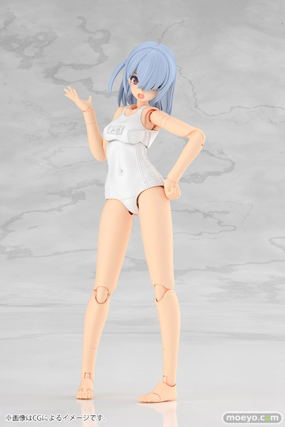 コトブキヤ フレームアームズ・ガール ミヅキ School Swimsuits ホワイトVer. 清水 康智 muscuto BRAIN KOTOBUKIYA 07
