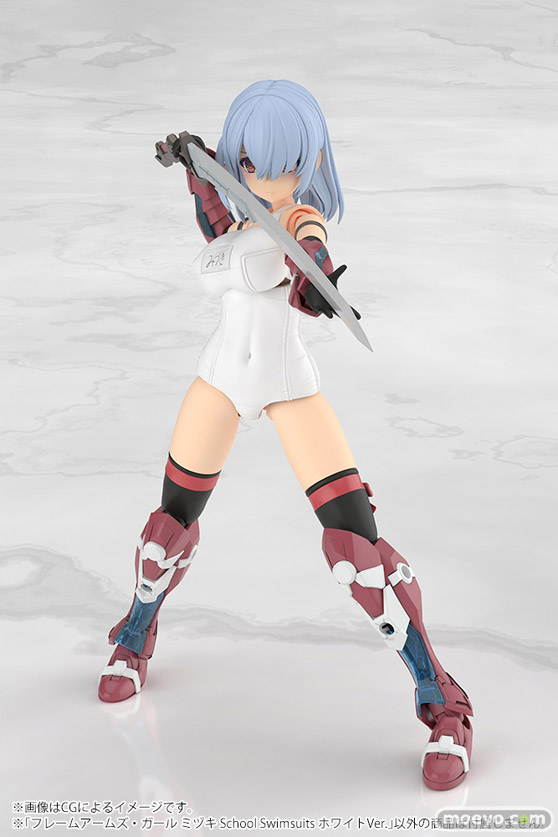 コトブキヤ フレームアームズ・ガール ミヅキ School Swimsuits ホワイトVer. 清水 康智 muscuto BRAIN KOTOBUKIYA 09