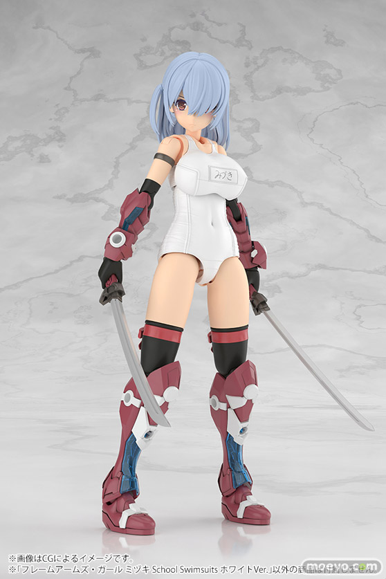 コトブキヤ フレームアームズ・ガール ミヅキ School Swimsuits ホワイトVer. 清水 康智 muscuto BRAIN KOTOBUKIYA 10