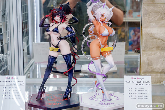 秋葉原の新作フィギュア展示の様子 あみあみ秋葉原フィギュアタワー店 サイバーペット-シルキー オニキス DX ver. エロ フィギュア 01