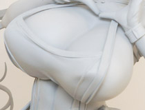 【WF2026夏】アルファマックス新作美少女フィギュア「リナ チャイナドレス ver.（仮） illustration by saitom」監修中原型が展示！