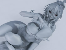 【AZUR LANE MUSI9 FES.】アルファマックス新作美少女フィギュア「アズールレーン カンザス ミッドナイト・レジャーver.」監修中原型が展示！