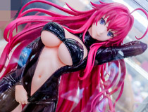 ジッパーを際どい所まで下げた魅惑のキャットスーツ姿で登場！フリーイング新作美少女フィギュア「ハイスクールD×D HERO リアス・グレモリー キャットスーツVer.」彩色サンプルがアキバで展示！