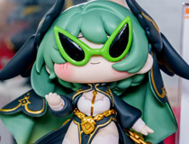 グローバル版1周年キャラがイベント開催中に立体化！？Cerberus Project新作もちほっぺフィギュア「トリッカル・もちもちほっペ大作戦 ジョアン」彩色サンプルがアキバで展示！