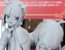 【エロホビ14】【アダルトフィギュア】朝凪さんイラストを立体化！DESIRE新作エロフィギュア「女月かえで 牛ビキニver.」監修中原型が展示！