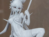 【エロホビ14】【アダルトフィギュア】ばん！さんイラストを立体化！2日目は過激なポーズに！HOTVENUS新作エロフィギュア「魔法少女アイ 加賀野愛」監修中原型が展示！